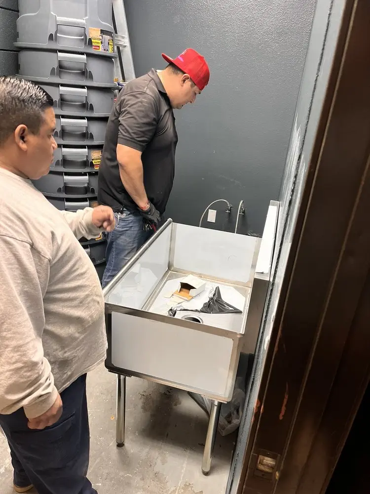 Commercial plumbing and sink installation in Osceola